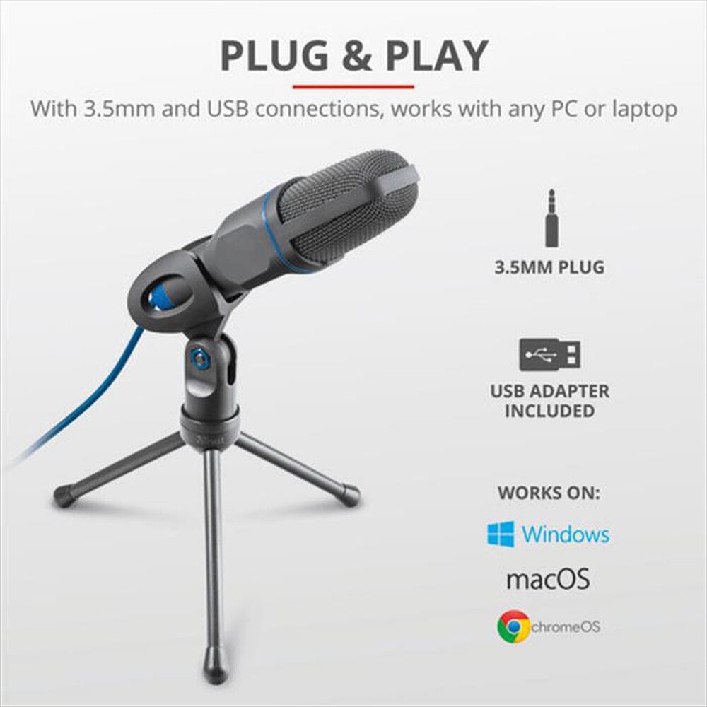Immagine del prodotto TRUST - MICO USB MICROPHONE-Black