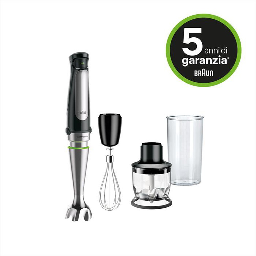 Immagine del prodotto BRAUN - Frullatore ad immersione MULTIQUICK 7 MQ7025X-Nero