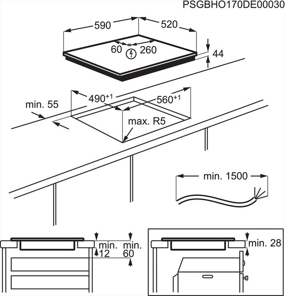 Immagine del prodotto ELECTROLUX - Piano cottura induzione LIL61443BW-Bianco