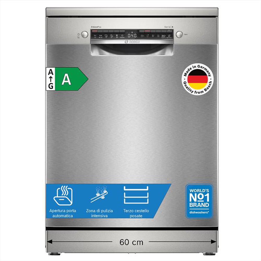 Immagine del prodotto BOSCH - Lavastoviglie SMS4ECI27E Classe A 14 Coperti-Acciaio anti-impronta