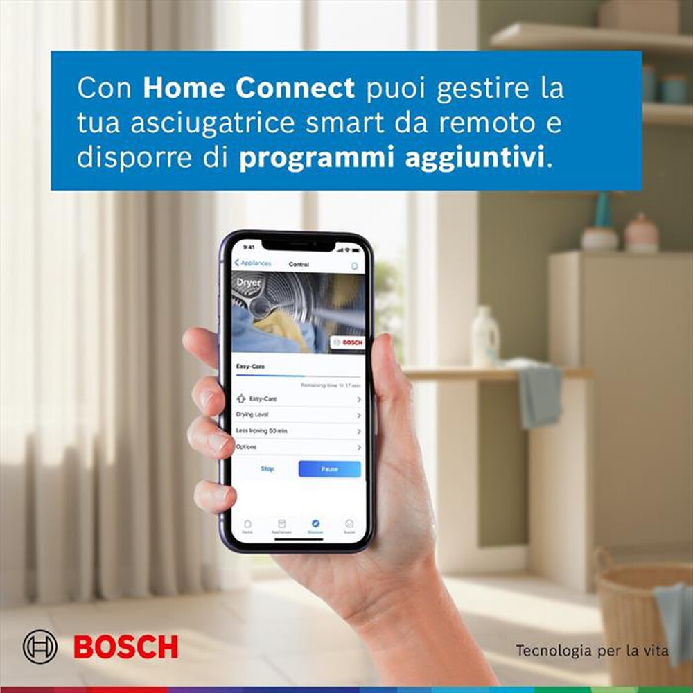 Immagine del prodotto BOSCH - Asciugatrice Serie 6 WQG245D0IT 9Kg Classe C-Bianco