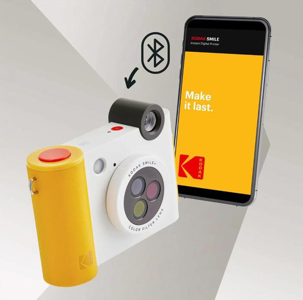Immagine del prodotto KODAK - Fotocamera istantanea INSTANT Smile+-Bianco/Giallo