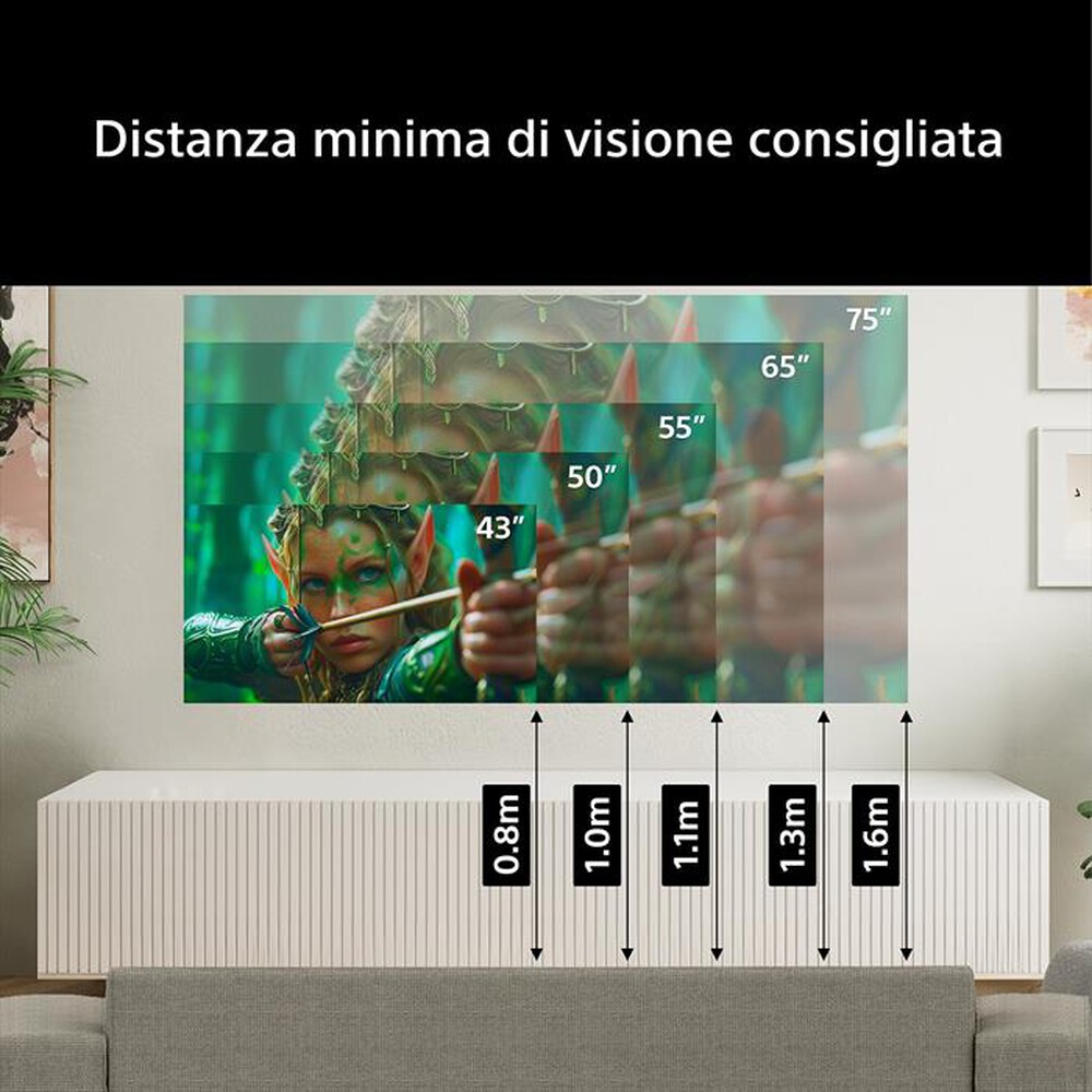 Immagine del prodotto SONY - Smart TV LED UHD 4K 75" K75S25M2PB.CEI-NERO