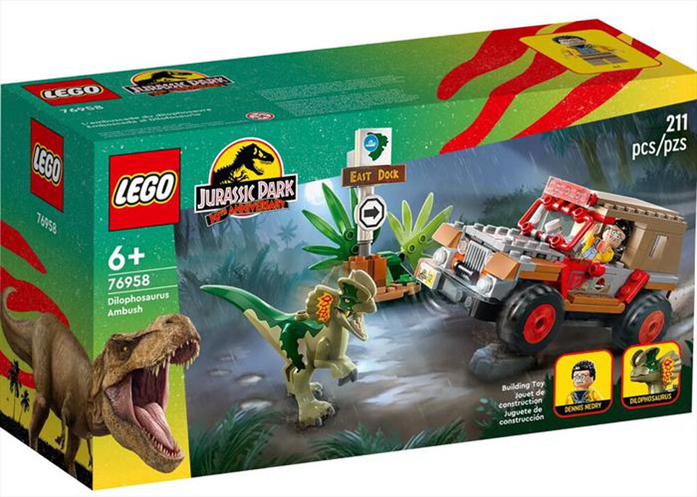 Immagine del prodotto LEGO - JURASSIC WORLD L&rsquo;agguato del Dilofosauro - 76958