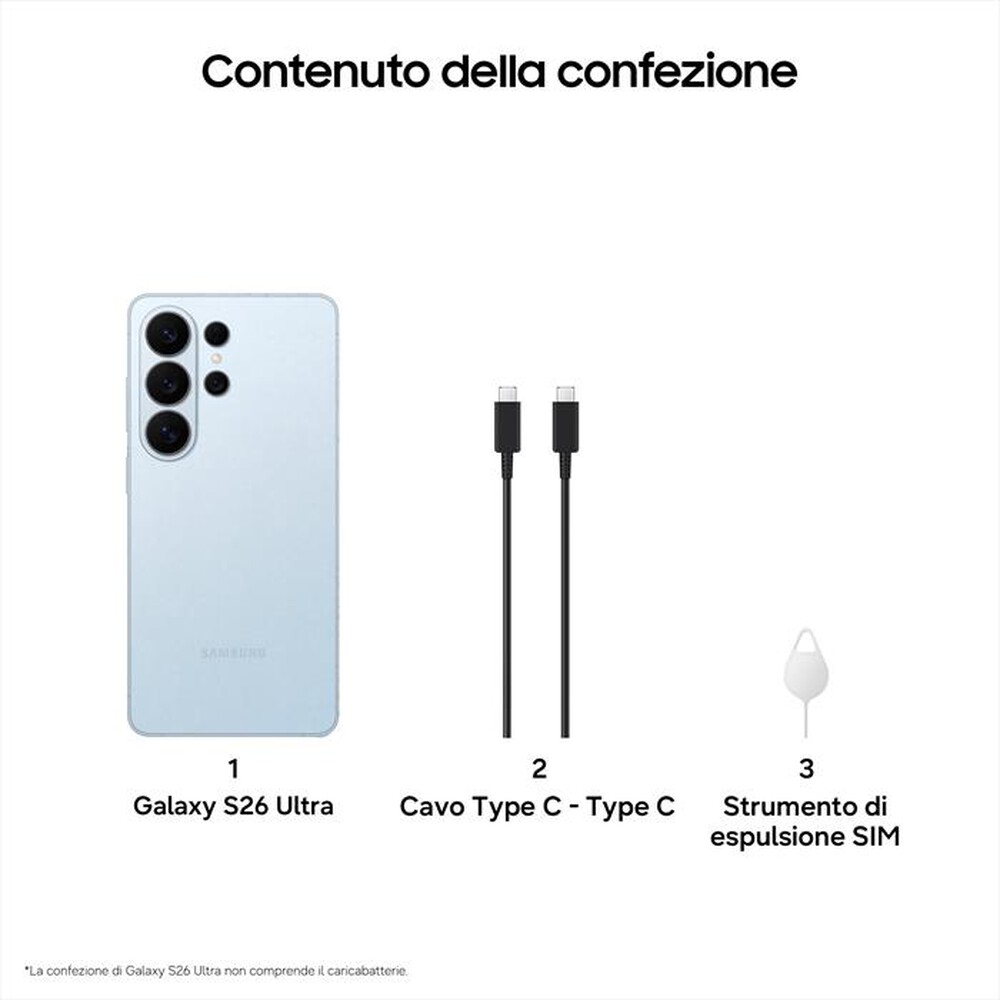 Immagine del prodotto SAMSUNG - Smartphone Galaxy S26 Ultra 1TB/16GB-Sky Blue