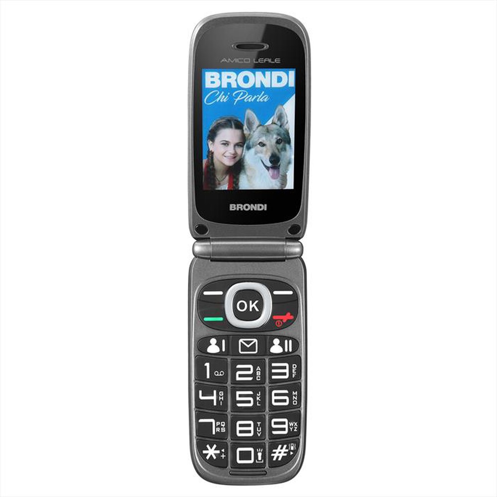 Immagine del prodotto BRONDI - Cellulare AMICO LEALE-BLACK METAL