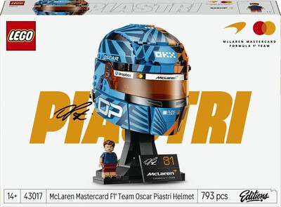 LEGO - EDITIONS Casco di Oscar Piastri McLaren - 43017-Multicolore