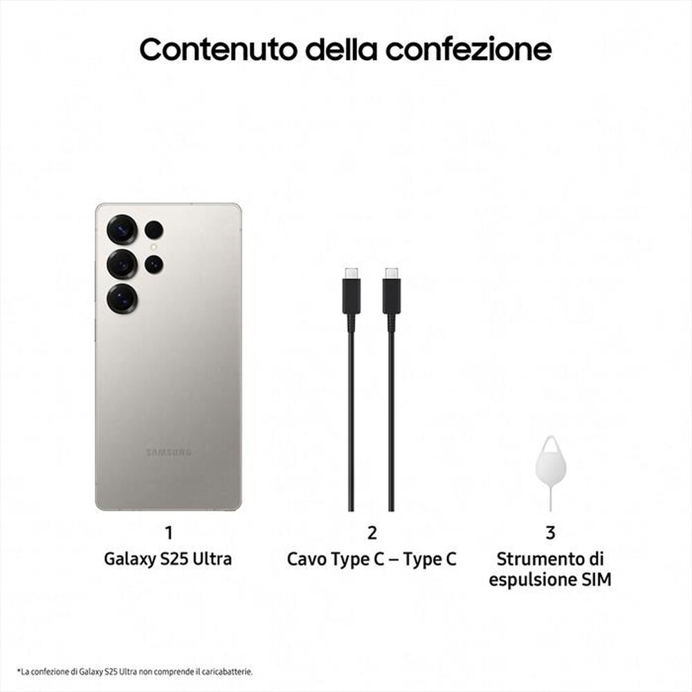 Immagine del prodotto SAMSUNG - Smartphone Galaxy S25 Ultra 256GB-Titanium Gray
