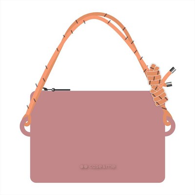 CASEME - Borsa in silicone taglia M con cordino-Rosa