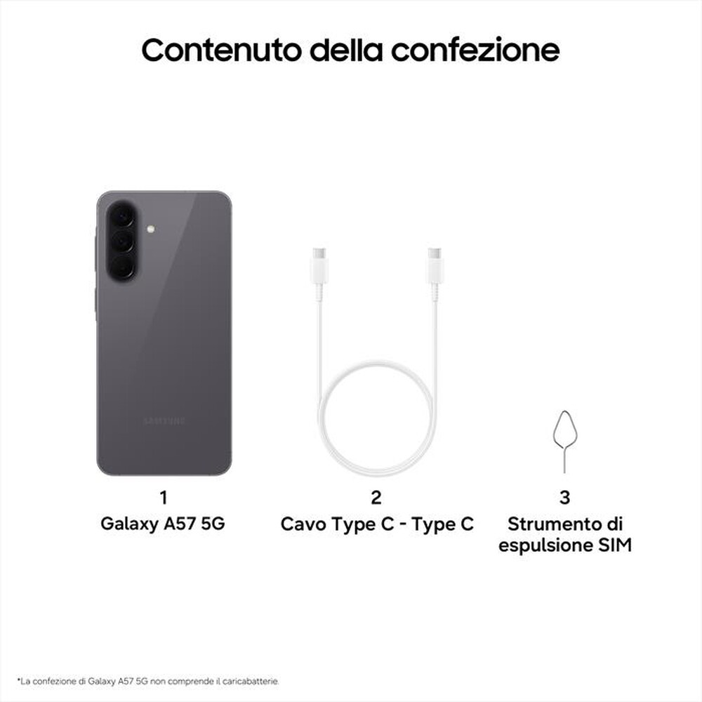 Immagine del prodotto SAMSUNG - Smartphone Galaxy A57 5G 256GB-Awesome Gray