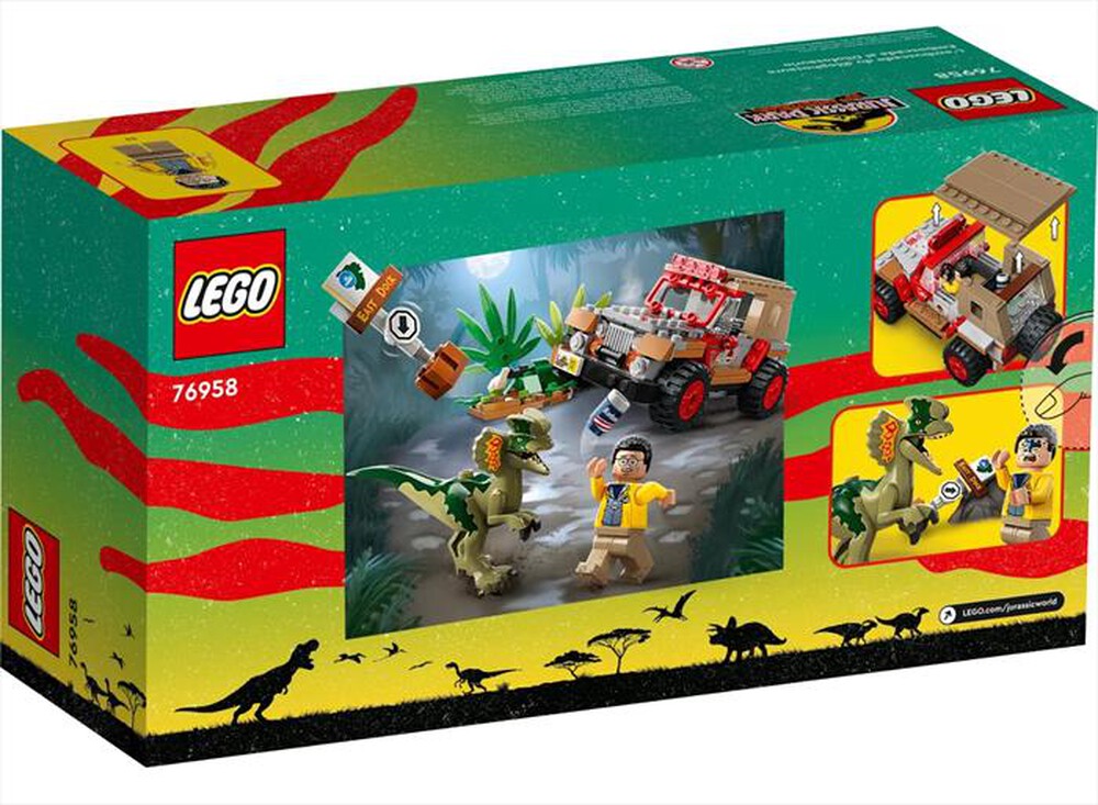 Immagine del prodotto LEGO - JURASSIC WORLD L&rsquo;agguato del Dilofosauro - 76958