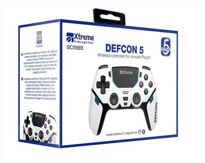 XTREME - PAD SENZA FILO BT DEFCON COMPATIBILE PS5 90586-bianco