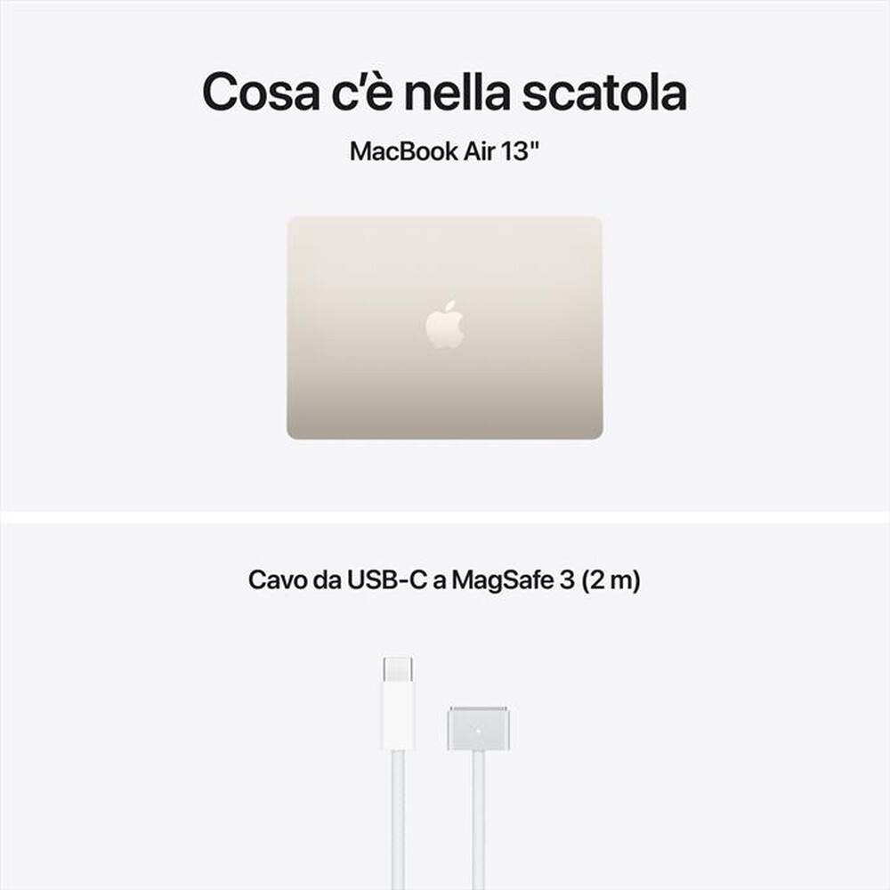 Immagine del prodotto APPLE - MacBook Air 13" M5 Core 10 CPU 10 GPU 16GB 1TB SSD-Galassia