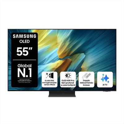 SAMSUNG - Smart TV OLED UHD 4K 55" QE55S95FATXZT-Graphite Black