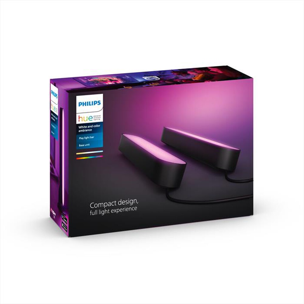Immagine del prodotto PHILIPS - Hue Play Unit&agrave; Base con alimentatore 2 pezzi-Nero