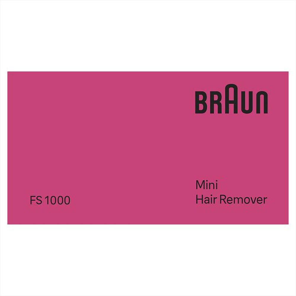 Immagine del prodotto BRAUN - Mini depilatore viso FACE FS1000-Bianco