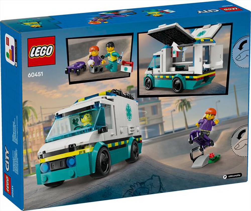Immagine del prodotto LEGO - CITY GREAT VEHICLES Ambulanza di emergenza 60451