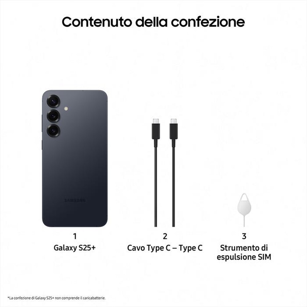 Immagine del prodotto SAMSUNG - Smartphone Galaxy S25+ 12+512GB-Blueblack