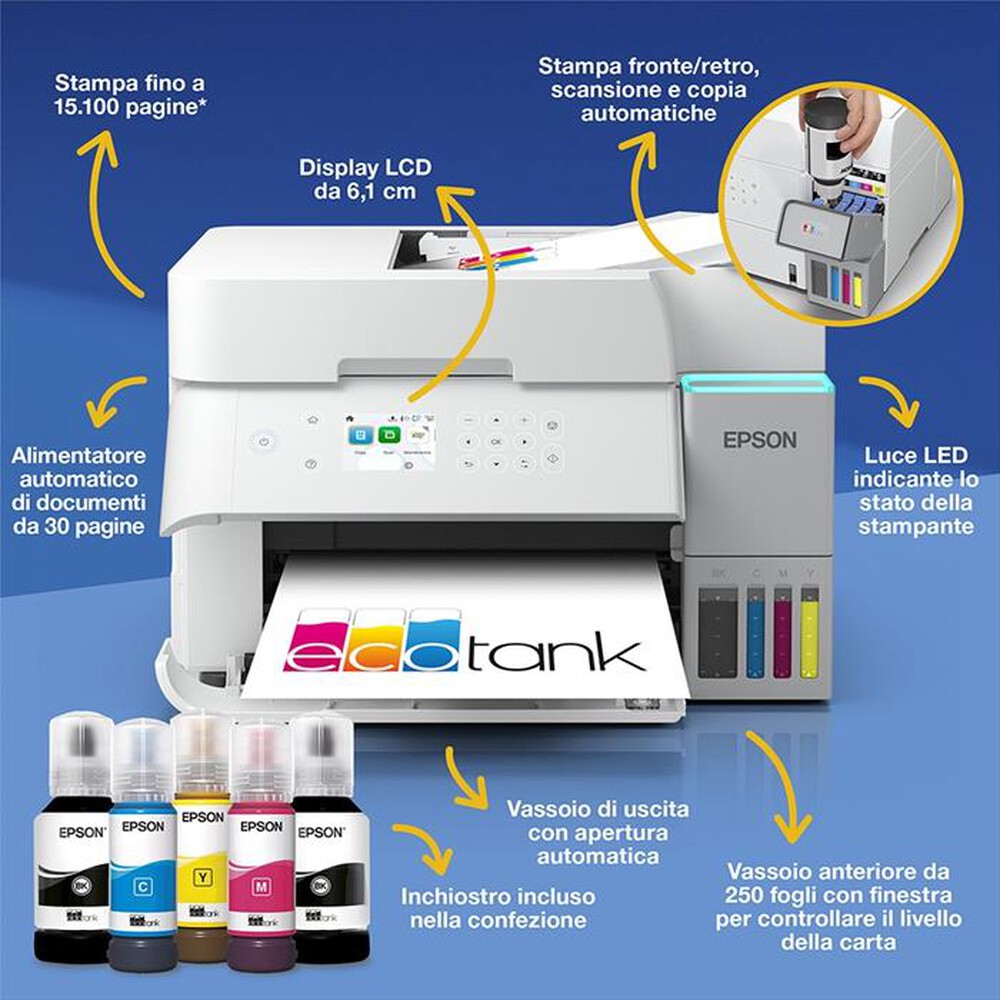 Immagine del prodotto EPSON - Multifunzione ET-3956-Bianco