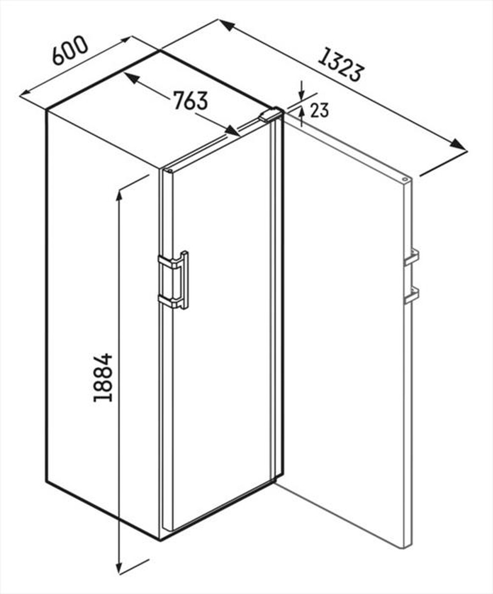 Immagine del prodotto LIEBHERR - Cantinetta WPBLI 5231-20 Classe F 229 bottiglie-Porta in vetro, telaio nero
