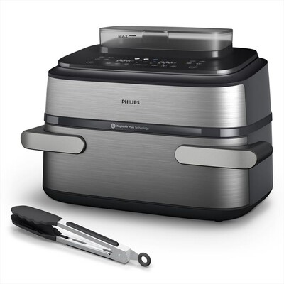 PHILIPS - Friggitrice ad aria AIRFRYER Serie 5000 NA565/02-Inox