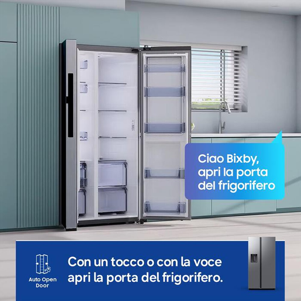 Immagine del prodotto SAMSUNG - Frigorifero side by side RS80F67KCTEF Classe C-Inox