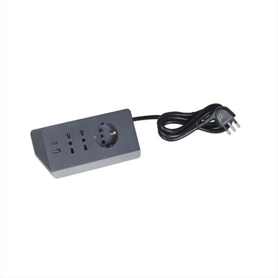 BTICINO - Multipresa da scrivania con USB/USB-NERO