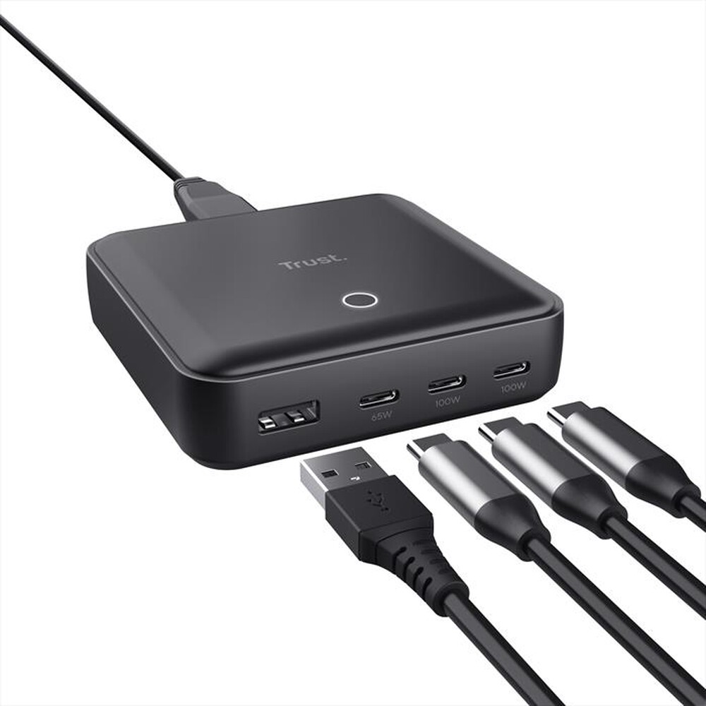 Immagine del prodotto TRUST - MAXO 100W 4-PORT DESKTOP CHARGER-Black