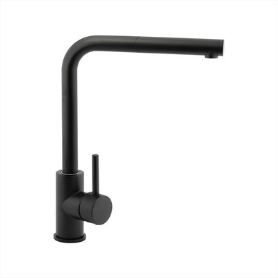 GLEM GAS - Miscelatore con doccetta e canna a ponte MIXTDBK-NERO OPACO