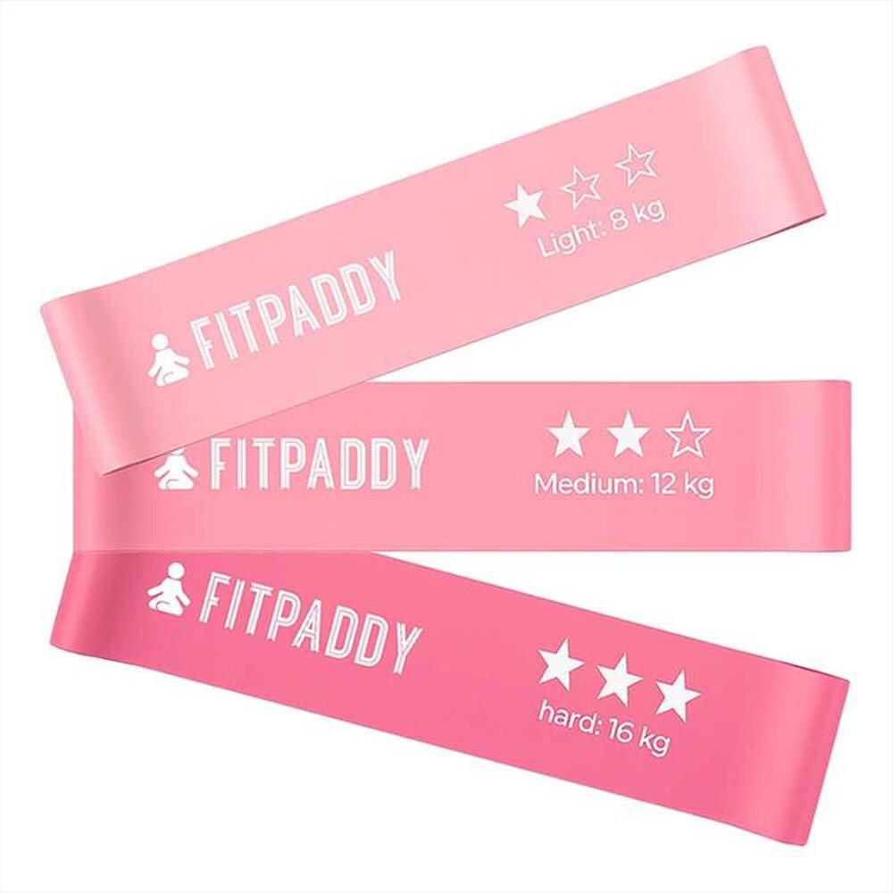 Immagine del prodotto FITPADDY - Set di 3 fasce elastiche ELASTIC BAND PLUS-rosa