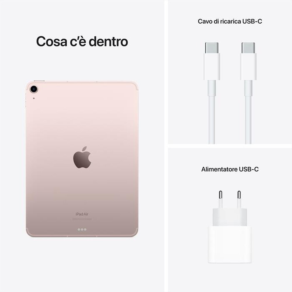 Immagine del prodotto APPLE - iPad Air 10.9'' WI-FI + CELLULAR 256GB-Rosa