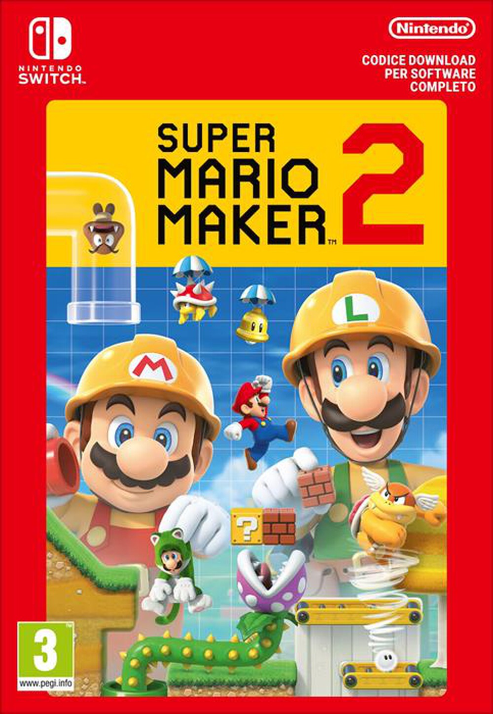 Immagine del prodotto NINTENDO - SUPER MARIO MAKER 2 - CODICE DOWNLOAD