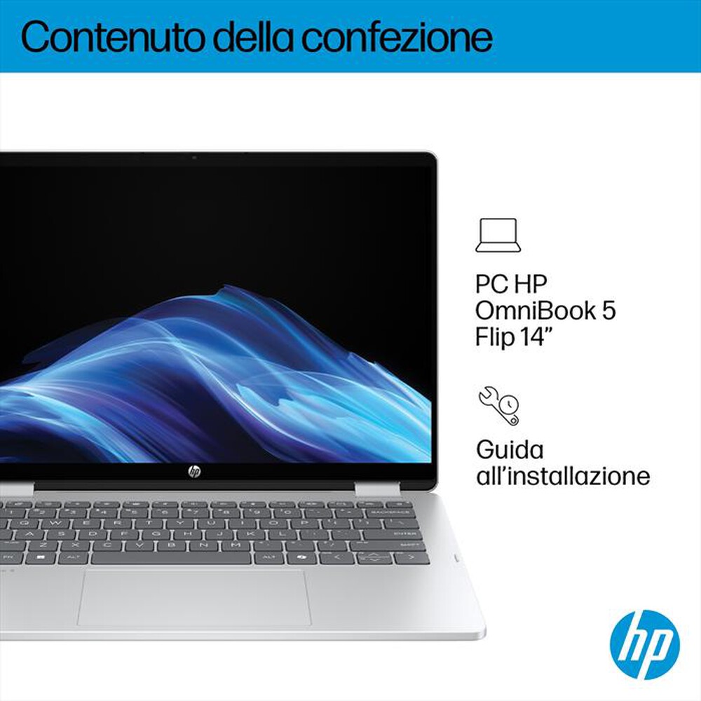 Immagine del prodotto HP - OMNIBOOK 5 FLIP X360 14-FP0000NLX-Glacier Silver