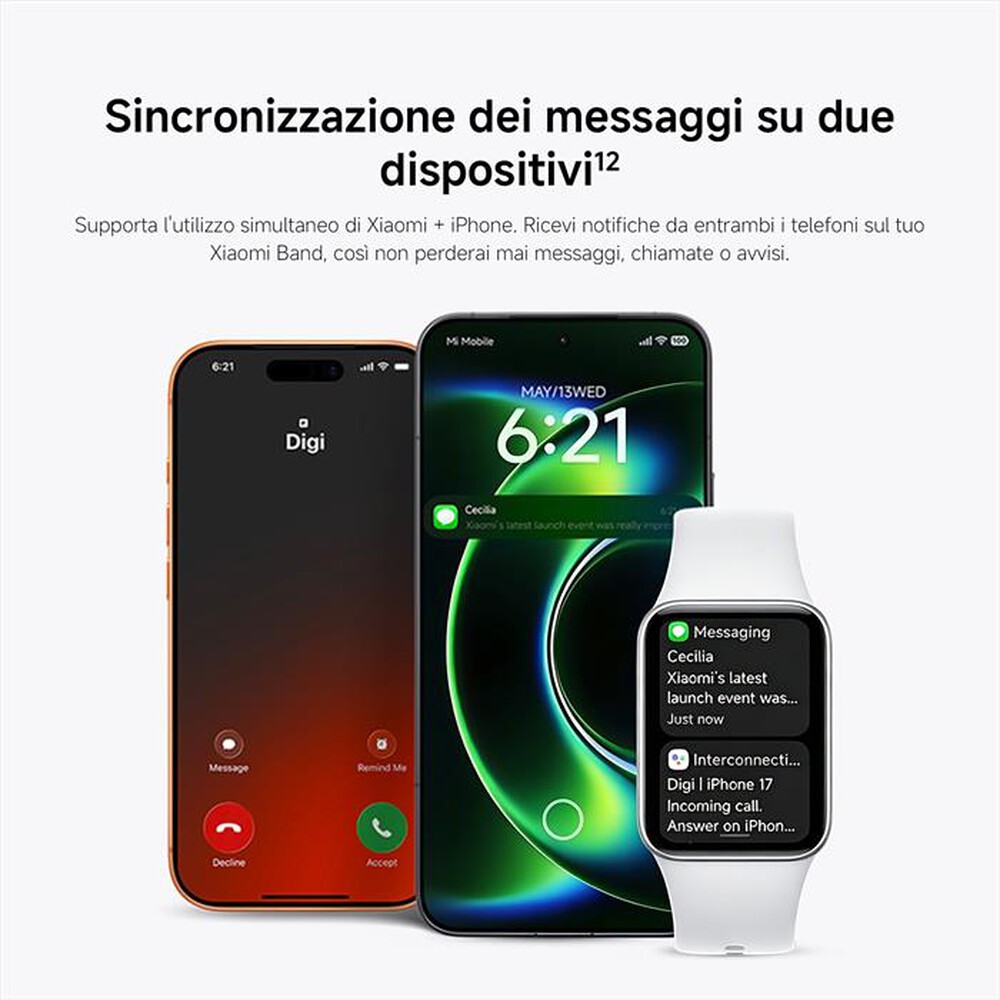 Immagine del prodotto XIAOMI - SMART BAND 10 PRO-Silver