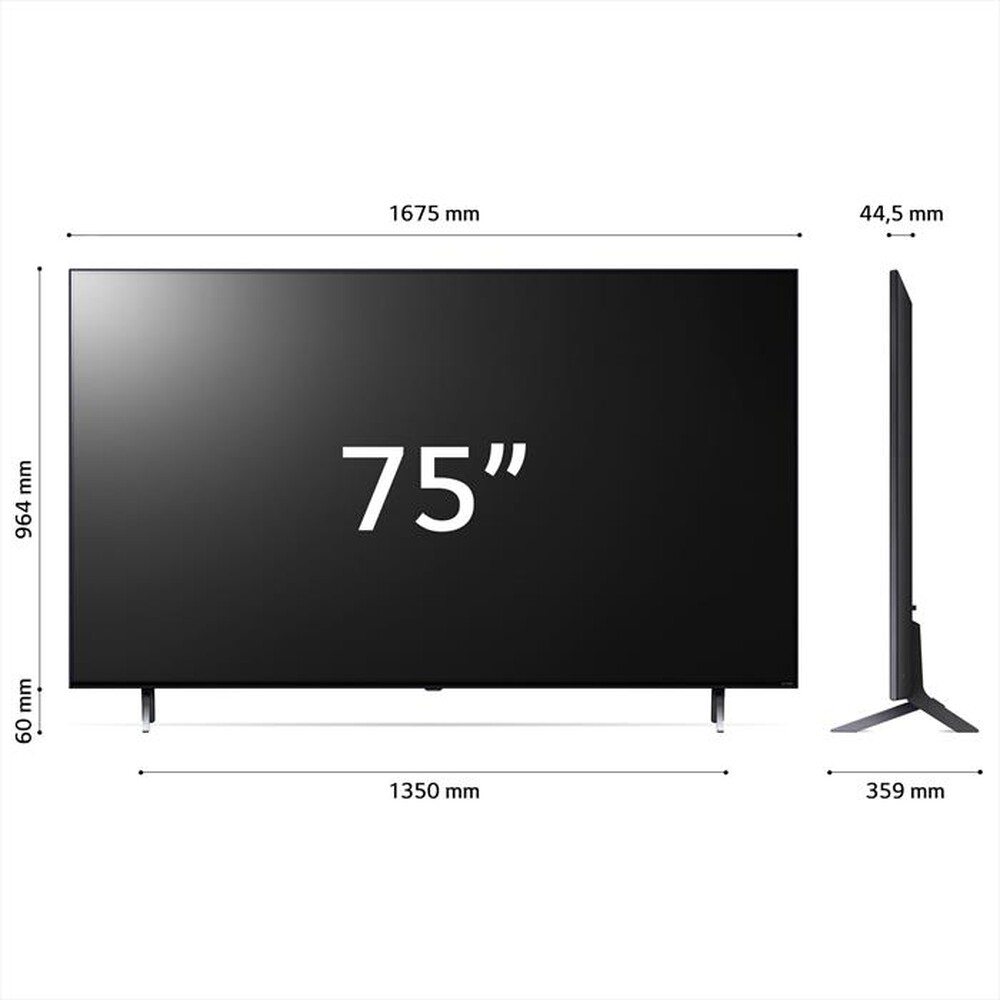 Immagine del prodotto LG - Smart TV QNED MINI LED Serie 77 4K 75" 75QNED776RB-Essence Graphite