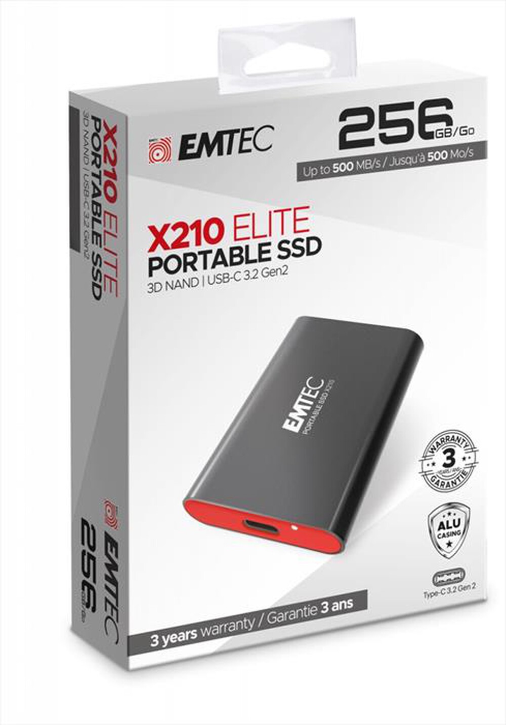 Immagine del prodotto EMTEC - Hard disk esterno ECSSD256GX210