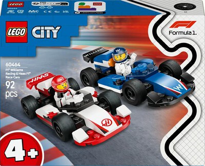 LEGO - CITY F1 Monoposto Williams Racing e Haas F1&reg; 60464