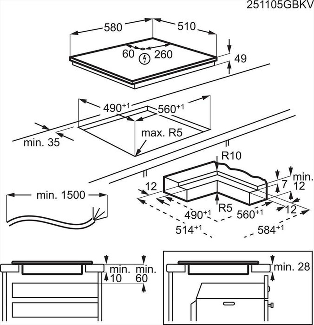 Immagine del prodotto AEG - Piano cottura induzione TI64IB3BIZ 60cm-Nero