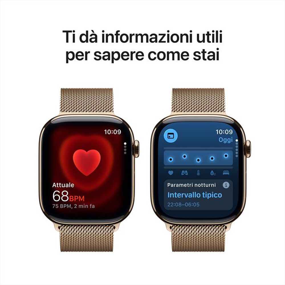 Immagine del prodotto APPLE - Watch Series 11 GPS + Cellular 46mm Titanio-Oro - Loop Milanese Oro - S/M