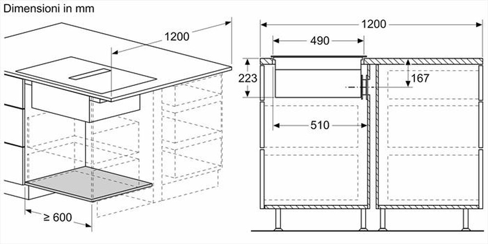 Immagine del prodotto BOSCH - Piano in vetro ceramica ad induzione PVS831B16E-Nero