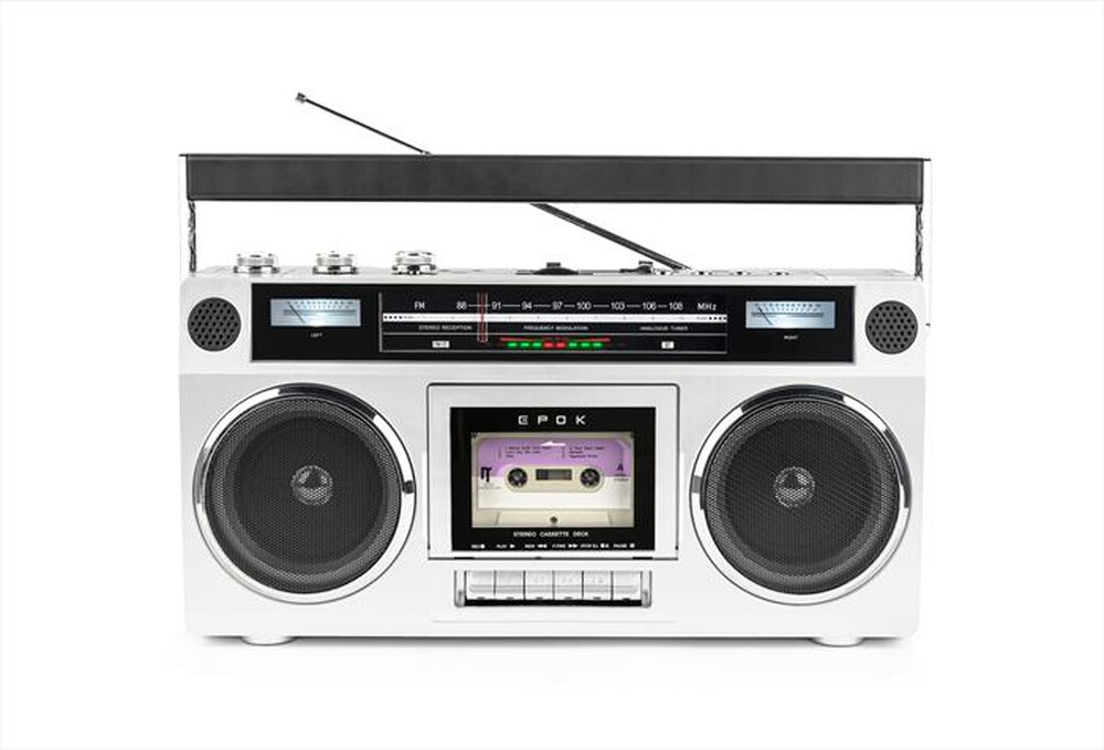Immagine del prodotto BIG BEN - GHETTO BLASTER: SPEAKER BLUETOOTH STEREO VINTAGE C-Bianco