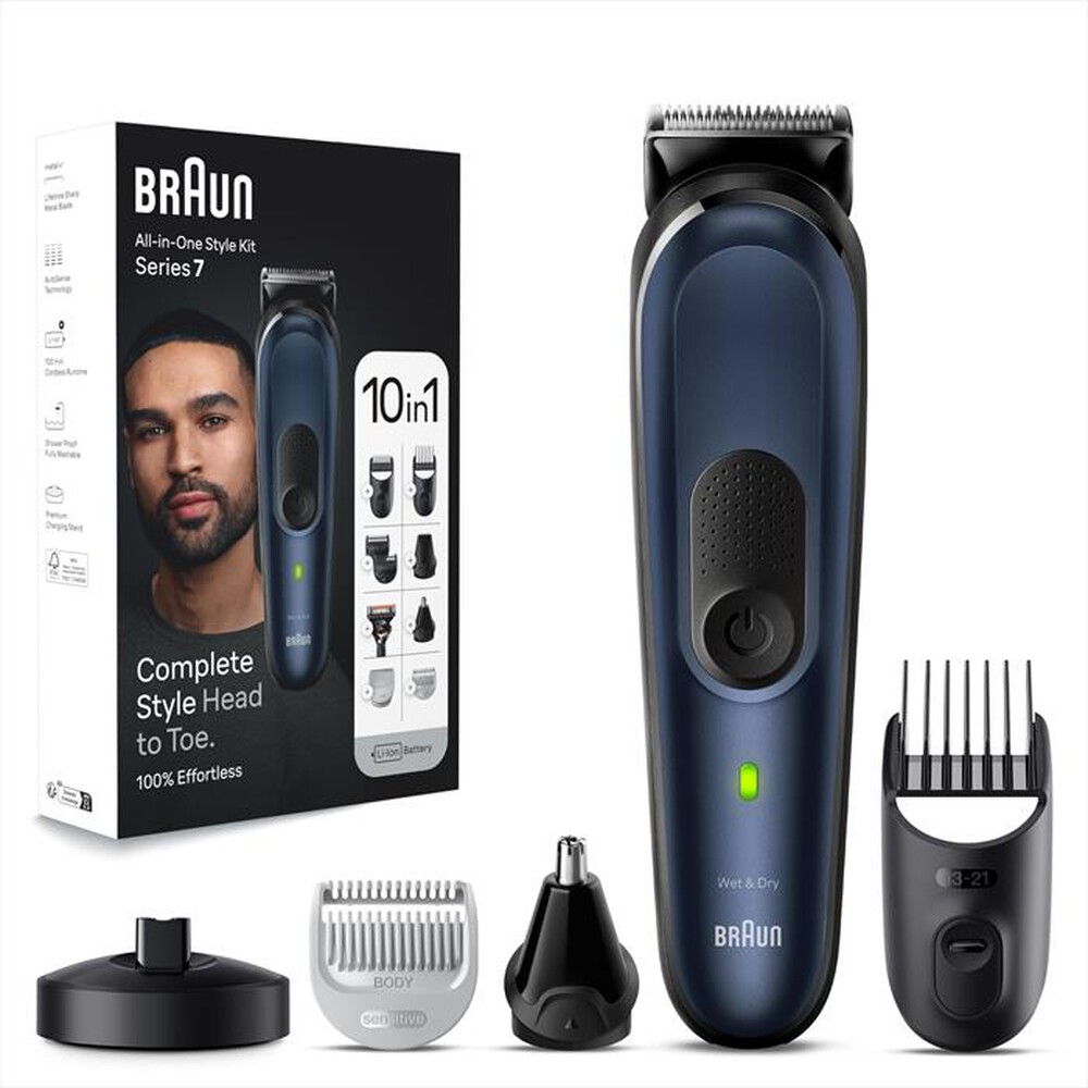 Immagine del prodotto BRAUN - Regolabarba SERIES 7 MGK7421-Black / Deep Blue