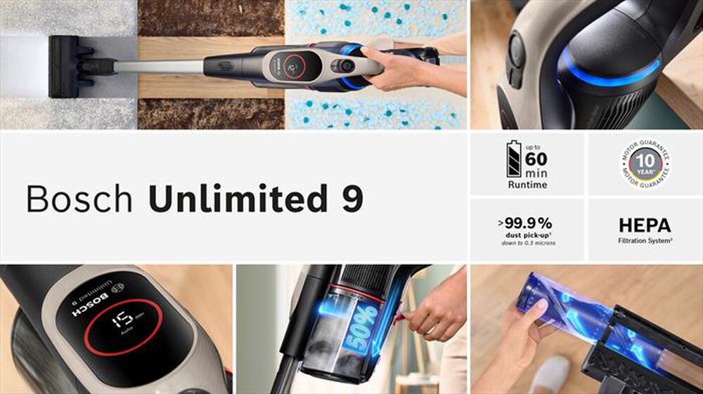 Immagine del prodotto BOSCH - SCOPA ELETTRICA BCS931GAC UNLIMITED 9-Graphite