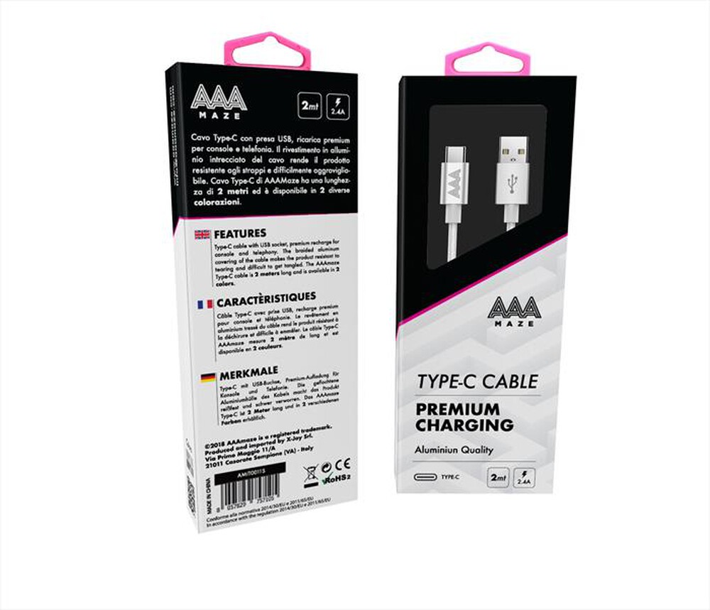 Immagine del prodotto AAAMAZE - TYPE-C CABLE 2M-Silver