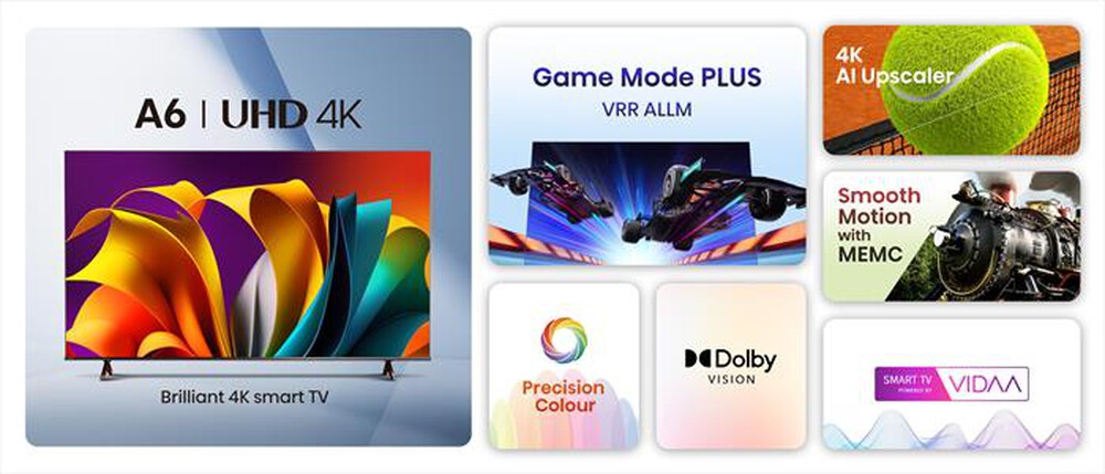 Immagine del prodotto HISENSE - Smart TV LED UHD 4K 55" 55A69N-NERO