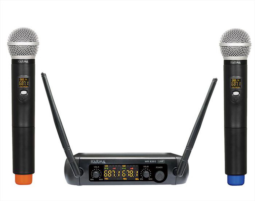 Immagine del prodotto KARMA - Doppio radiomicrofono palmare SET 8202-Nero