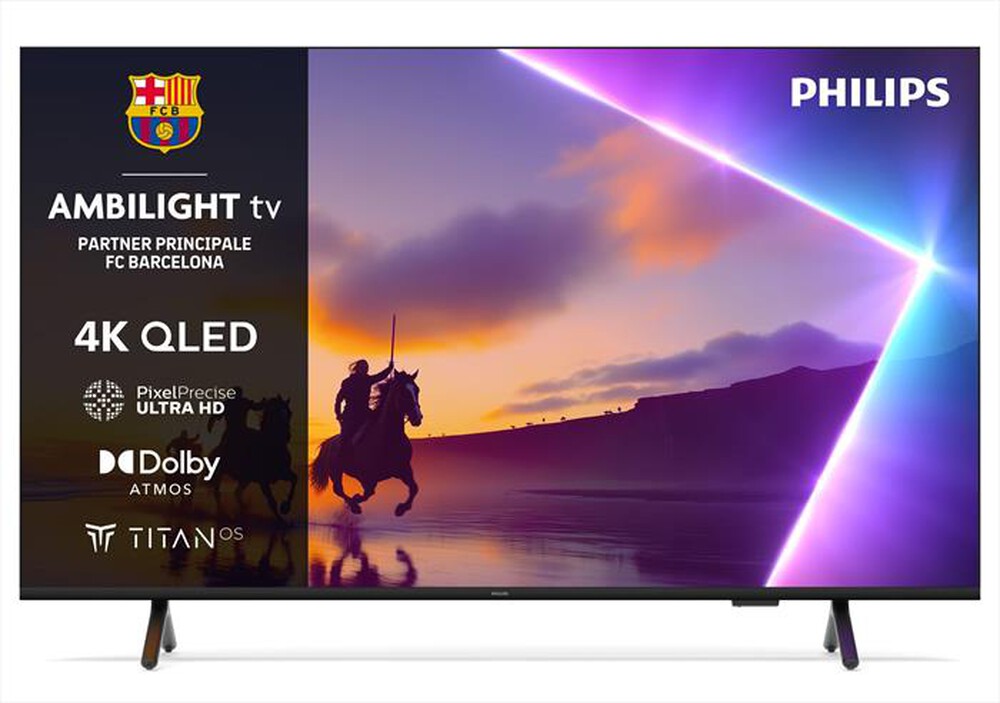 PHILIPS - Smart TV Ambilight QLED 4K 43" 43PUS8510-Black