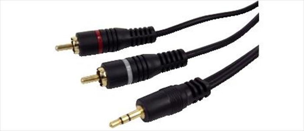 Immagine del prodotto GBC - CAVO AUDIO HIGH END SPINA JACK 3,5MM STEREO / 2 SP-Nero