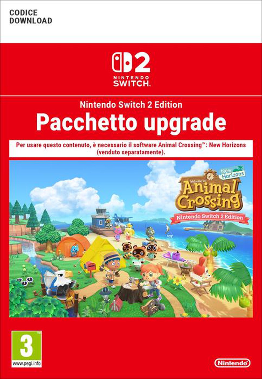 Immagine del prodotto NINTENDO - ANIMAL CROSSING: NEW HOR.- UPGRADE A NS2 EDITION