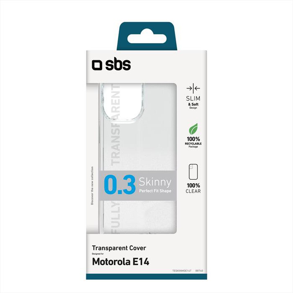 Immagine del prodotto SBS - Cover Skinny TESKINMOE14T per Motorola Moto E14-Trasparente